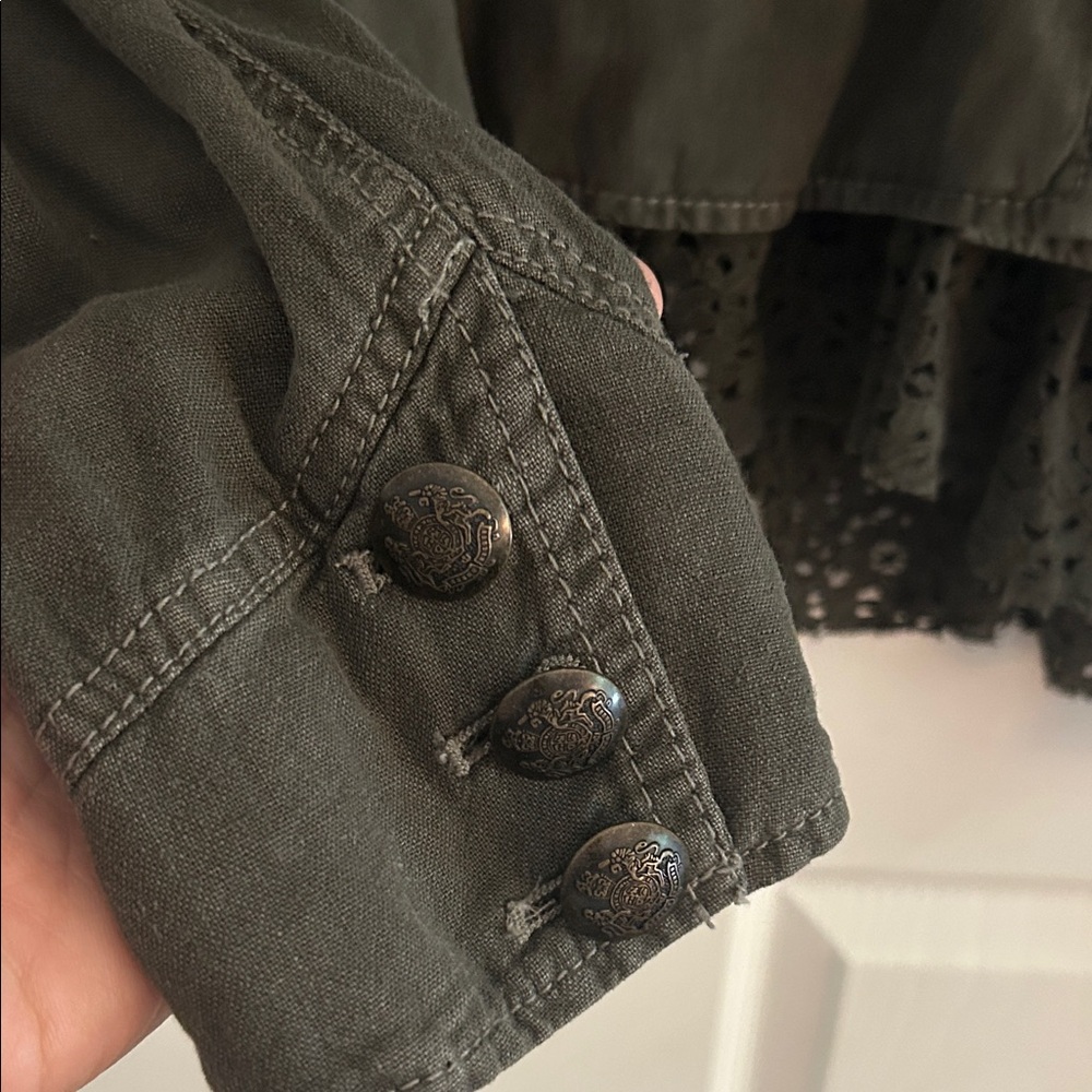Free People Dark Green Utility Jacket - Picture 7 of 8